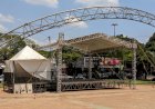 Montagem da estrutura para o FESTOP II EDIÇÃO segue na Praça Antônio João