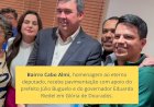 Bairro Cabo Almi é destaque em novo investimento de pavimentação em Glória de Dourados