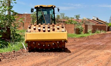 Nova Alvorada do Sul Avança com Obras de Pavimentação no Bairro Jaime Medeiros