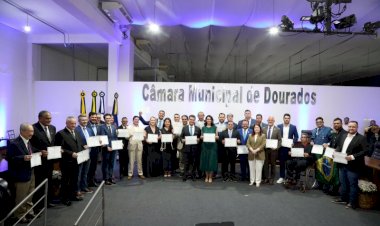 Em solenidade concorrida, eleitos são diplomados em Dourados