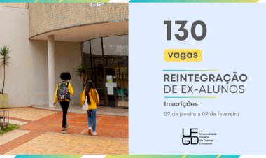 Ex- alunos que não terminaram o curso podem retornar à UFGD pelo Programa de Reintegração