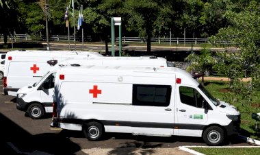 Ambulâncias, caminhonetes e Vacimóvel: 114 novos veículos para atender à saúde em MS