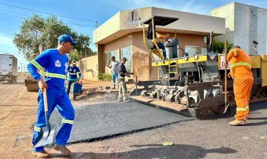 Obra de pavimentação é iniciada no Bairro Jaime Medeiros, em Nova Alvorada do Sul