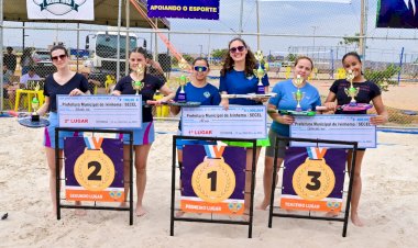 Prefeitura de Ivinhema organizou torneio beach tennis e vôlei de praia
