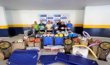 Prefeitura recebe materiais esportivos que vão impulsionar atividades da Funed