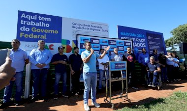 No início das obras da sede do Samu, prefeito cobra mais compromisso do Estado e da União com a saúde