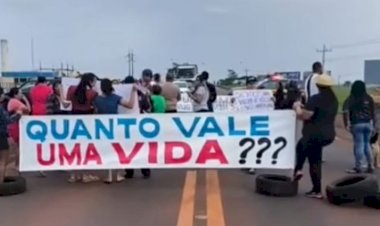 Moradores de Dourados bloqueiam BR-163 na saída Caarapó e exigem segurança após mortes