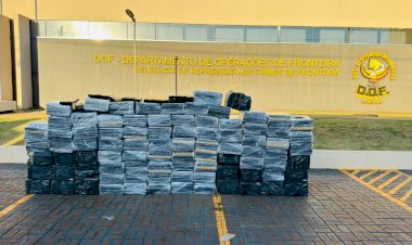 DOF apreende quase duas toneladas de maconha escondidas em carga de óleo de soja
