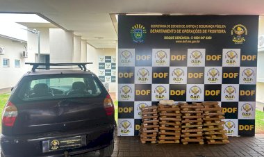 DOF prende homem com mais de 120 quilos de drogas em Maracaju