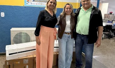Com quase R$ 2 milhões investidos na educação, Lia Nogueira amplia climatização de escola em Dourados