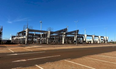 Obra do novo terminal ganha corpo e aeroporto de Dourados avança para nova fase de expansão