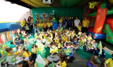 Prefeito participa da Festa da Copa em Ceim e destaca importância do civismo na infância