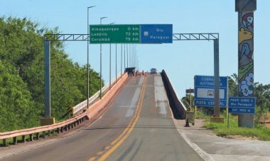 Tráfego em meia pista começa nesta sexta na ponte sobre o Rio Paraguai para início de obra em Corumbá