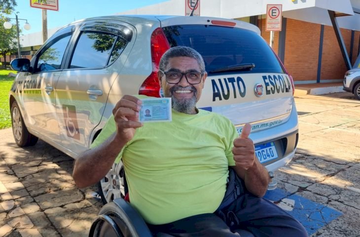 Habilitado pelo CNH MS Social, José agora sonha com carro adaptado para ter liberdade completa