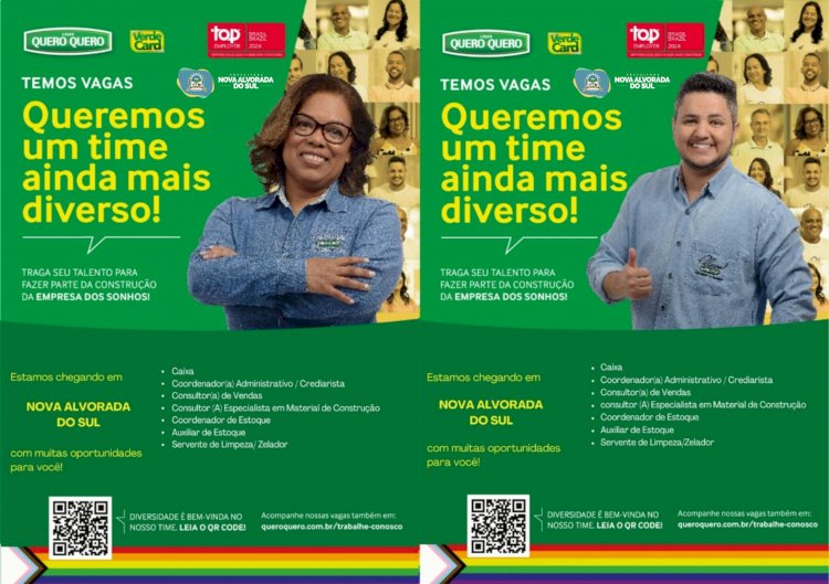 Oportunidade de Emprego: Quero-Quero Disponibiliza Vagas na Casa do Trabalhador de Nova Alvorada do Sul
