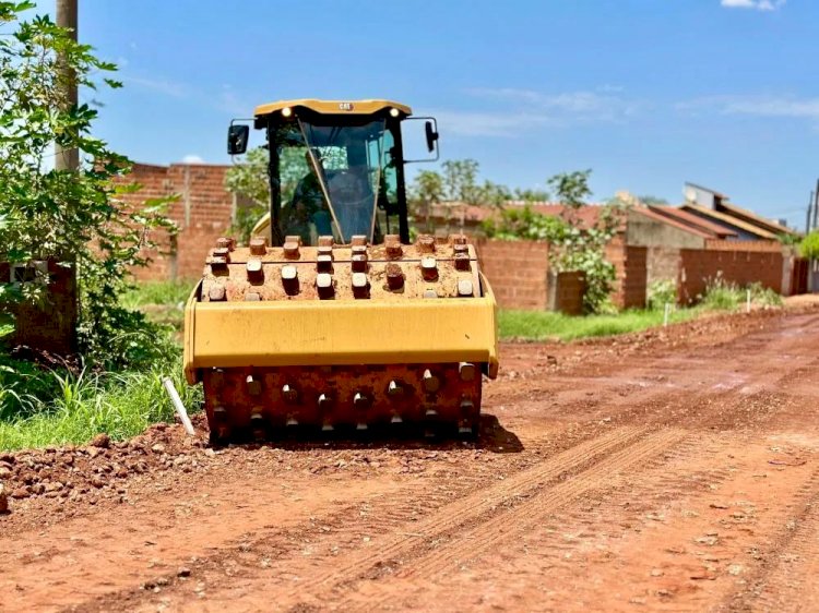 Obra de pavimentação no Bairro Jaime Medeiros será retomada em Nova Alvorada do Sul