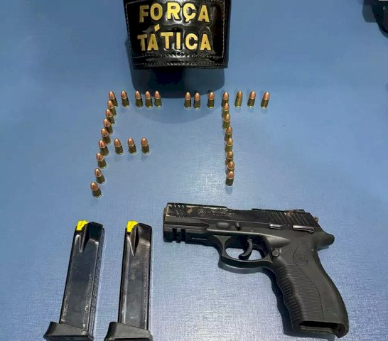 Suspeito de estar em lista de execução é preso com pistola e munições